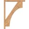 Ekena Millwork Westlake Block Smooth Bracket w/ Offset Brace, Western Red Cedar, 3 1/2"W x 22"D x 30"H BKT0402X22X30WTL05SWR - alternate 2